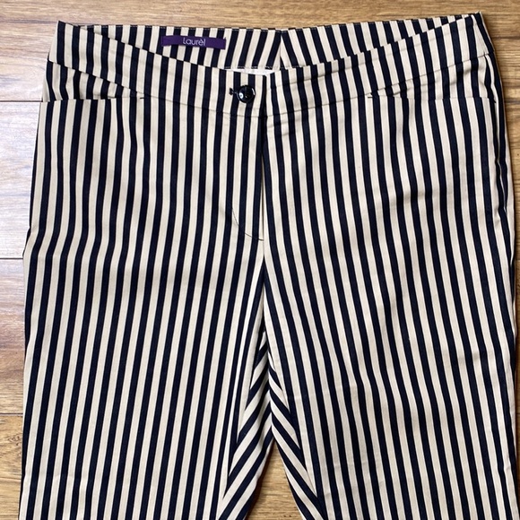 Laurèl Stripped Trouser Pants - Picture 2 of 11